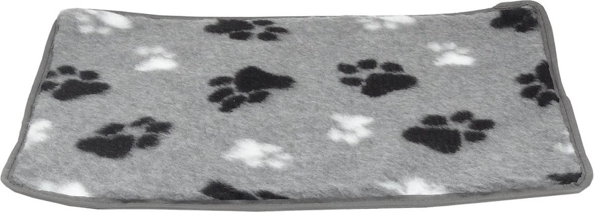 Hundos Vetbed met voetprint Maat XL 116 x 77 cm Grijs