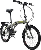 Ks Cycling Fiets Vouwfiets 20'' Cityfold 6 versnellingen grijs - 27 cm