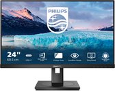 Philips S Line 243S1/00 écran plat de PC 60,5 cm (23.8") 1920 x 1080 pixels Full HD LCD Noir