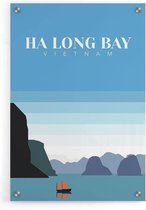 Walljar - Ha Long Bay Vietnam II - Muurdecoratie - Plexiglas schilderij