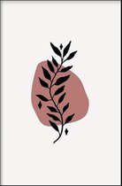 Walljar - Leaf Stamp - Muurdecoratie - Poster