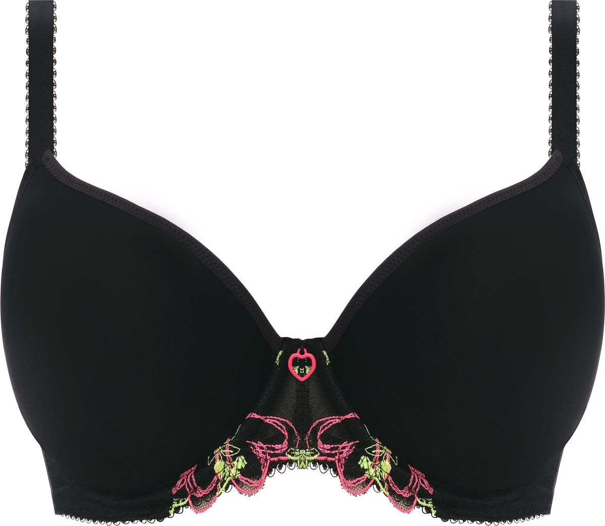 Freya Loveland UW Moulded Plunge T-Shirt Bra Dames Beha Zwart