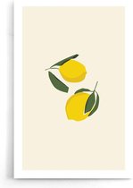 Walljar - Lemons - Muurdecoratie - Poster