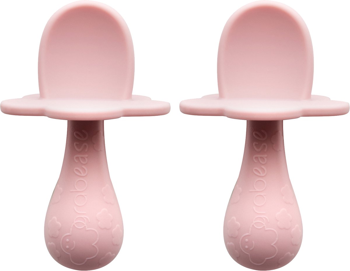 Baby Bestekset - Siliconen lepels roze - baby & peuter- Makkelijk Vastpakken - kinderbestek Baby Bestekset - Siliconen lepels roze - baby & peuter- Makkelijk Vastpakken - kinderbestek