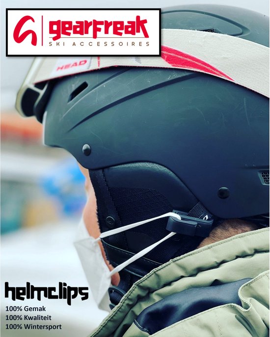 Helmclips - Skihelm Clips Voor Mondkap Skiën Helmband Clip Mondkapje | bol.com