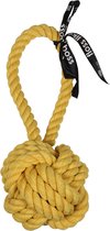 Ebi 'are you knots' bal met lus 28cm geel