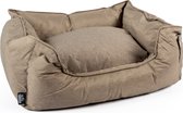 Duvo+ poly bed siesta praline m - 85x70x22cm beige/zwart