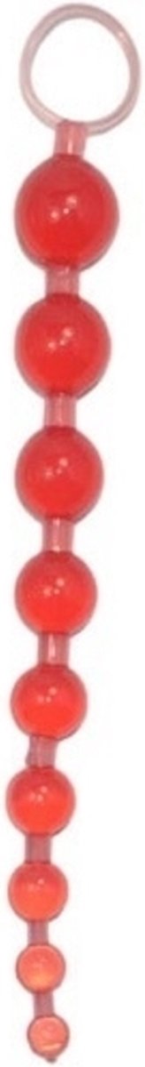 Anale Toy 9 Kralen Rood - Stimulerend voor vrouwen - Dildo - Stimulerend voor mannen - Spannend voor koppels - Sex speeltjes - Sex toys - Makkelijk in gebruik - Erotiek - Bondage - Sexspelletjes voor mannen en vrouwen - Seksspeeltjes