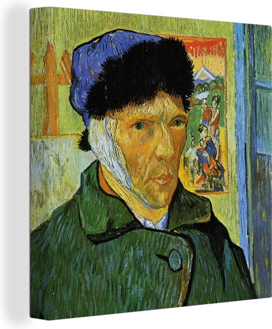 Tableau sur toile Autoportrait à l'oreille bandée Peinture de Vincent — free download