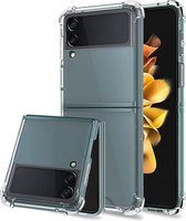 Samsung Galaxy Flip 3 Hoesje Transparant - Anti Shock Hybrid Back Cover