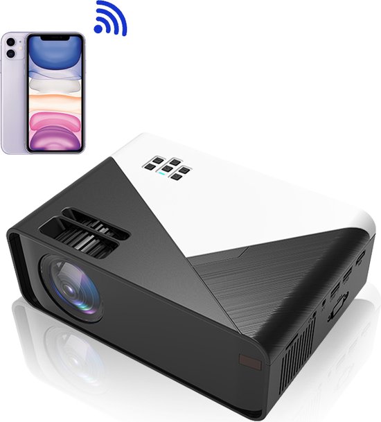 Urgoods® mini beamer - 1080p hd - mini projector - sluit je telefoon aan via kabel of wifi - beamer projector