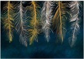 Fotobehang - Gilded Feathers.