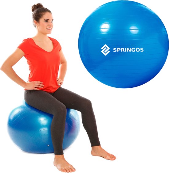 Bal de Fitness en forme Springos | Ballon pour s'asseoir | Boule de Yoga |  Fitness |... | bol.com