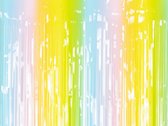 Deurgordijn mix kleuren pastel, afmetingen 100 x 195cm