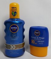 Nivea Sun - Zonnespray - SPF 30 - Transparant - Dry Protect - Extra Waterproof - Met GRATIS 50 ml Zonnemelk SPF 30