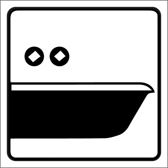 Plaque de Bain - plastique 150 x 150 mm