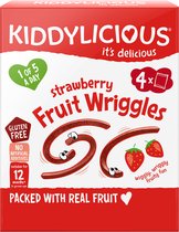 Kiddylicious - Wriggles - Aardbei - Doos - 7 Multiverpakkingen