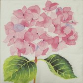 Servetten Hydrangea Rose 25 x 25 cm