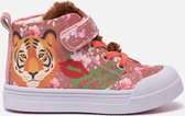 Go Bananas Tiger sneakers roze - Maat 35