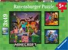 Ravensburger puzzel Minecraft Biomes - Legpuzzel - 3x49 stukjes