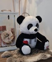 Panda knuffelbeer met persoonlijke stemrecorder