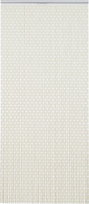Liso Vliegengordijn Hulzengordijn Kant en Klaar 100 x 232 cm - Crème - Deurhor - Deurgordijn - Tegen Vliegen - Nauwsluitend - Horgordijn - Gebroken Wit - Ecru - Gordijn