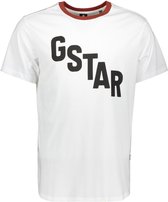 G-Star RAW T-shirt Lash Sports Graphic White Mannen Maat - L