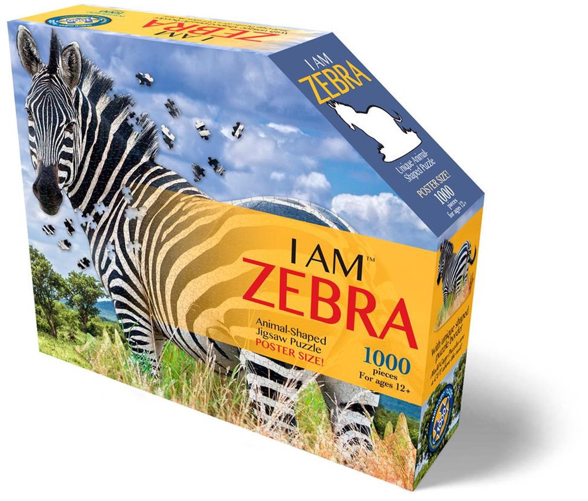 Madd Capp - Konturpuzzle Zebra 1000 Teile