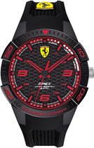 FERRARI HORLOGE APEX 3H ZWART SILICONE