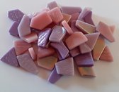 Snippets puzzel Mozaïek steentjes mix Paars/Roze 250 gram