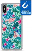 Apple iPhone X/10 Hoesje - My Style - Magneta Serie - TPU Backcover - White Jungle - Hoesje Geschikt Voor Apple iPhone X/10