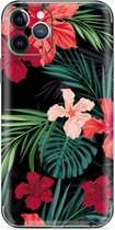 My Style Telefoonsticker PhoneSkin For Apple iPhone 11 Pro Max Red Caribbean Flower