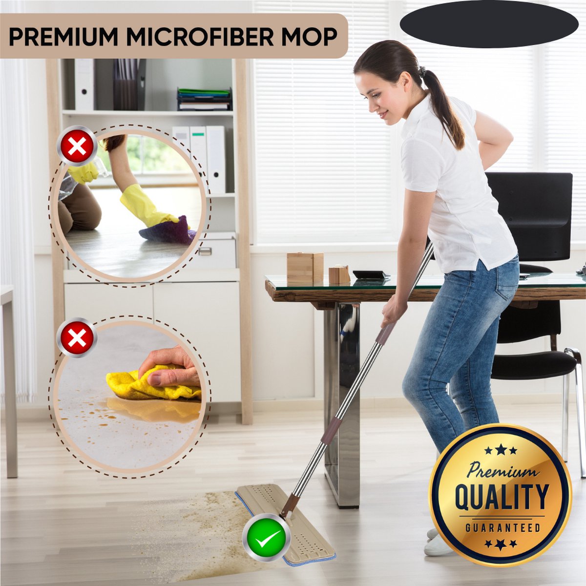 Serpillière plate absorbante et sèche – Cleaning and me