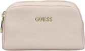 Guess Vanille Double Zip Dames Make-up Tas - Ivory