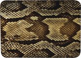 Muismat Slangenprint Rubber - Hoge kwaliteit foto van slangenhuid - Muismat op polyester bedrukt - 25 x 19 cm - Anti-slip muismat - 5mm dik - Muismat met foto - heerlijk voor op je