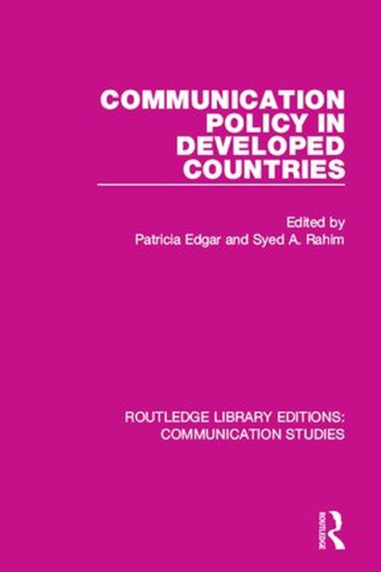 Routledge Library Editions: Communication Studies - Communic ... - cover