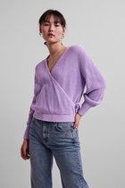 Pieces Trui Pcolivia Ls Wrap Knit Bc 17120132 Lavendula Dames Maat - XS