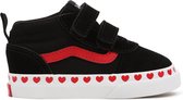 Vans TD Ward Mid V Novelty Meisjes Sneakers - Black/White - Maat 24