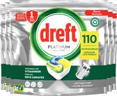 Dreft Platinum All In One Tablettes pour lave-vaisselle Citroen - Value Pack 5 x 22 pièces
