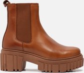 Ann Rocks Chelsea boots cognac Leer - Dames - Maat 39