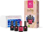 Pink Gellac - Starterspakket Dynamic Pink - Met 1 roze kleur en LED lamp - Manicure Set