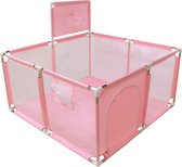 Kinder Speelbox - Roze - Kinderbox - Mini Speeltuin Voor Kinderen - Jongens & Meisjes - Grondbox - Playpen - Vierkant - 0 Tot 6 Jaar