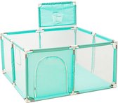 Kinder Speelbox - Groen - Kinderbox - Mini Speeltuin Voor Kinderen - Jongens & Meisjes - Grondbox - Playpen - Vierkant - 0 Tot 6 Jaar