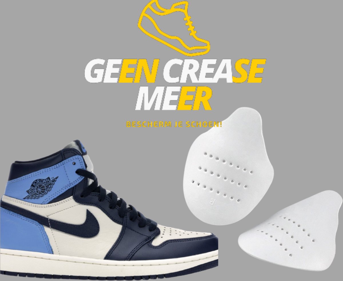 Geencreasemeer anti crease shields - Anti crease white - maat 35-40 - Sneaker shield - sneaker beschermer- Sneaker crease protector - anti kreukel - anticrease - no crease - schoenenbeschermer - shoeshields - shields-
