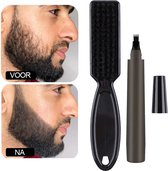Stylo à barbe professionnel MARRON FONCÉ (+ BROSSE GRATUITE) Marqueur de barbe marron - Remplissage de barbe - Stylo à barbe marron - Croissance de la barbe - Stylo à barbe -