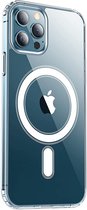 iPhone 12 Pro Max Magnetische Hoesje Transparant - Magnetisch Hoesje met Ring iPhone 12 Pro Max Doorzichtig - iPhone 12 Pro Max Magneet Case - Doorzichtig