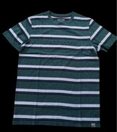 JACK & JONES  Jack&Jones Blockstripe Tee SS Crew Neck Trekking Green GROEN M