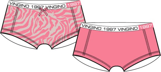 Vingino - meisjes - 2pack - neon Peach - 116/128