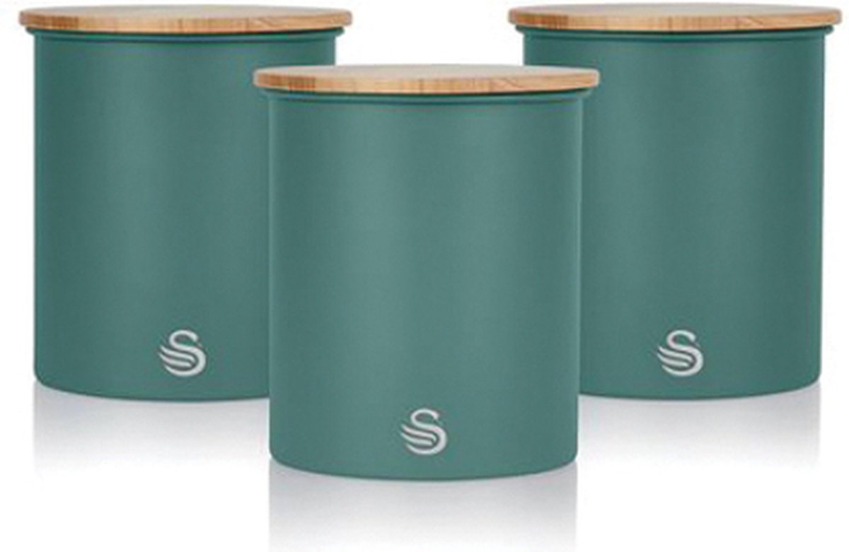 Swan Nordic Opbergblikken Set Van 3 Groen