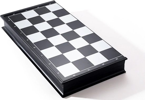 Thumbnail van een extra afbeelding van het spel Merwey Middeleeuws Schaakbord - Schaakspel - Compleet Met Magnetische Schaakstukken - Opvouwbaar & Magnetisch - Schaak - 25x25 Centimeter